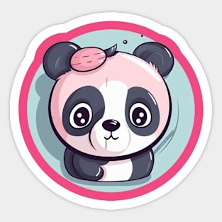 Pink Panda Sticker